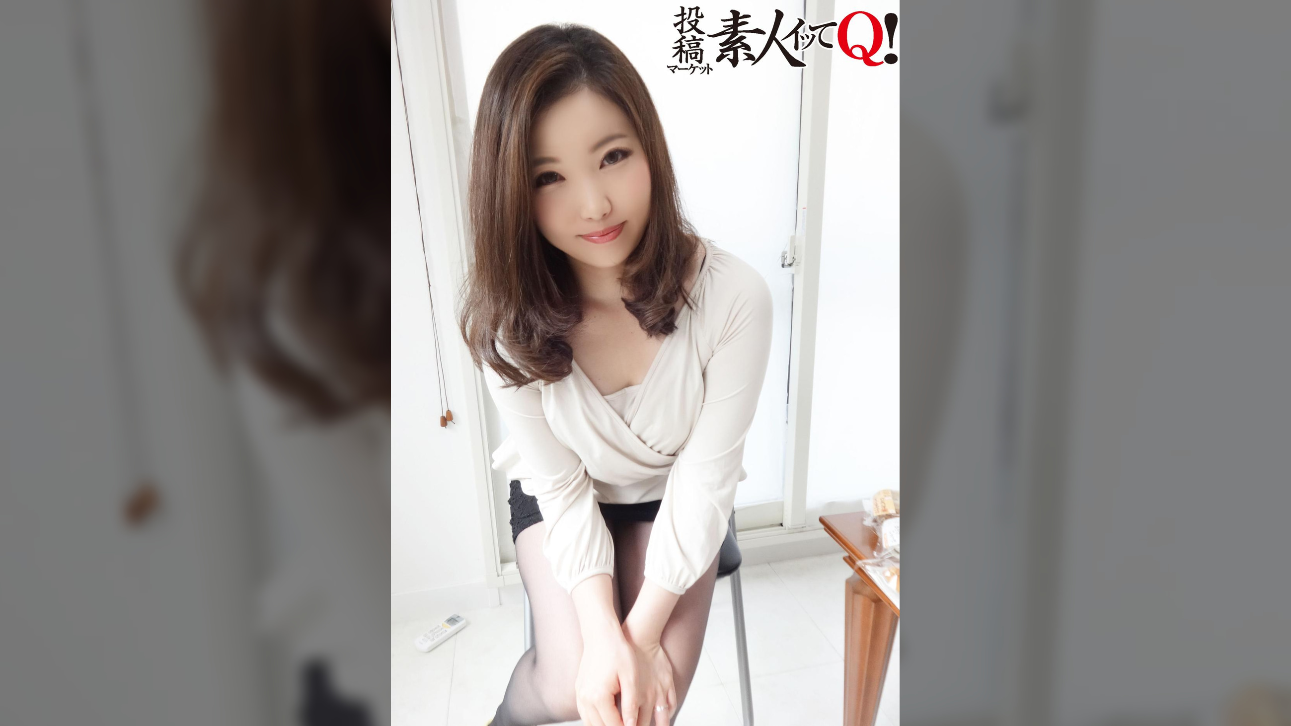 黒パンストがいやらしい25歳人妻面接