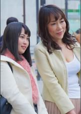 娘の紹介でエロ勃起ち〇ぽの誘惑にハマったFカップ長身母ようこさん(50歳)!!硬いち〇ぽが好き!と援〇娘 りなちゃん(20歳)