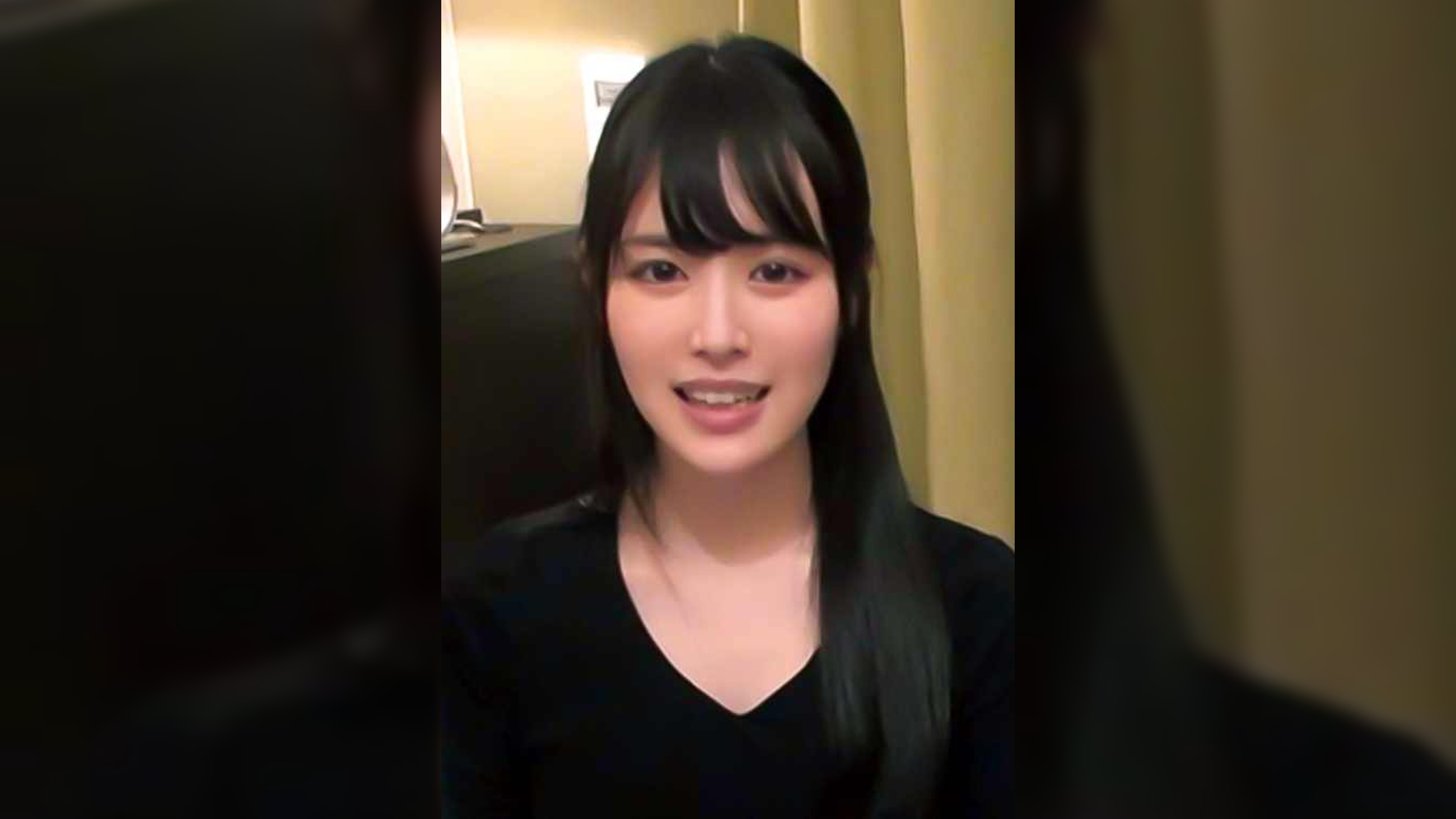 しおりさん　２０歳　黒髪ロングの色白Ｅカップ女子大生　【ガチな素人】