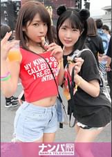 日本最大級のEDMフェスでナンパしたJD2人組！イベントサークル同士の交流と称しホテルに連れ込み酒を●ませてフニャフニャにさせたら、秘密の4Pフェス開催♪