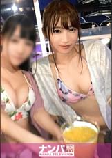 プールナンパ 27 人気のナイトプールで見つけた水着美女！知らない男にしつこく絡まれるわ、スイートだと聞いて通された部屋が夜景すら微妙な普通の部屋だわ…。ガン萎えだったにもかかわらず、アルコールが入った途端ヤりたい欲を抑えきれなくなり、同僚放置でセックス始めッ！！