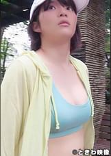 地味な顔だけど巨乳なムチムチスパッツ姿に興奮して勃起チンコをぶち込んだ！