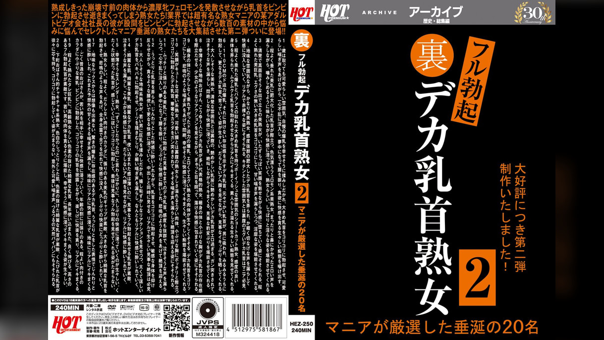 裏フル勃起デカ乳首熟女2 マニアが厳選した垂涎の20名