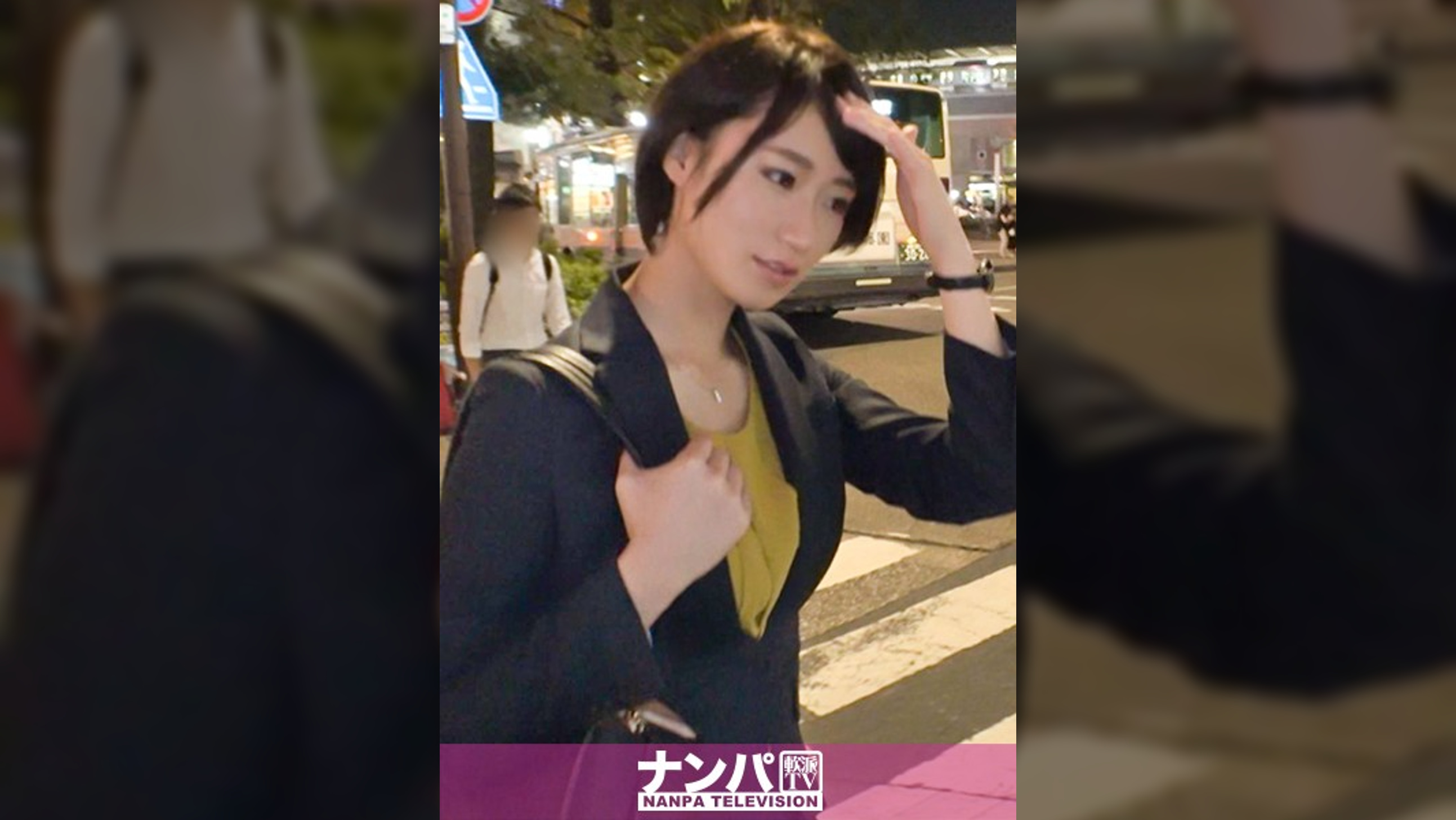 マジ軟派、初撮。 1403 溜まった性欲を食欲で発散するラーメン女子を確保！首筋の愛撫でスイッチオン！禁断のパンスト破りからのスーツ着衣プレイで大興奮！！スケベOLがおま○こビショビショにして悶絶セックス！！！