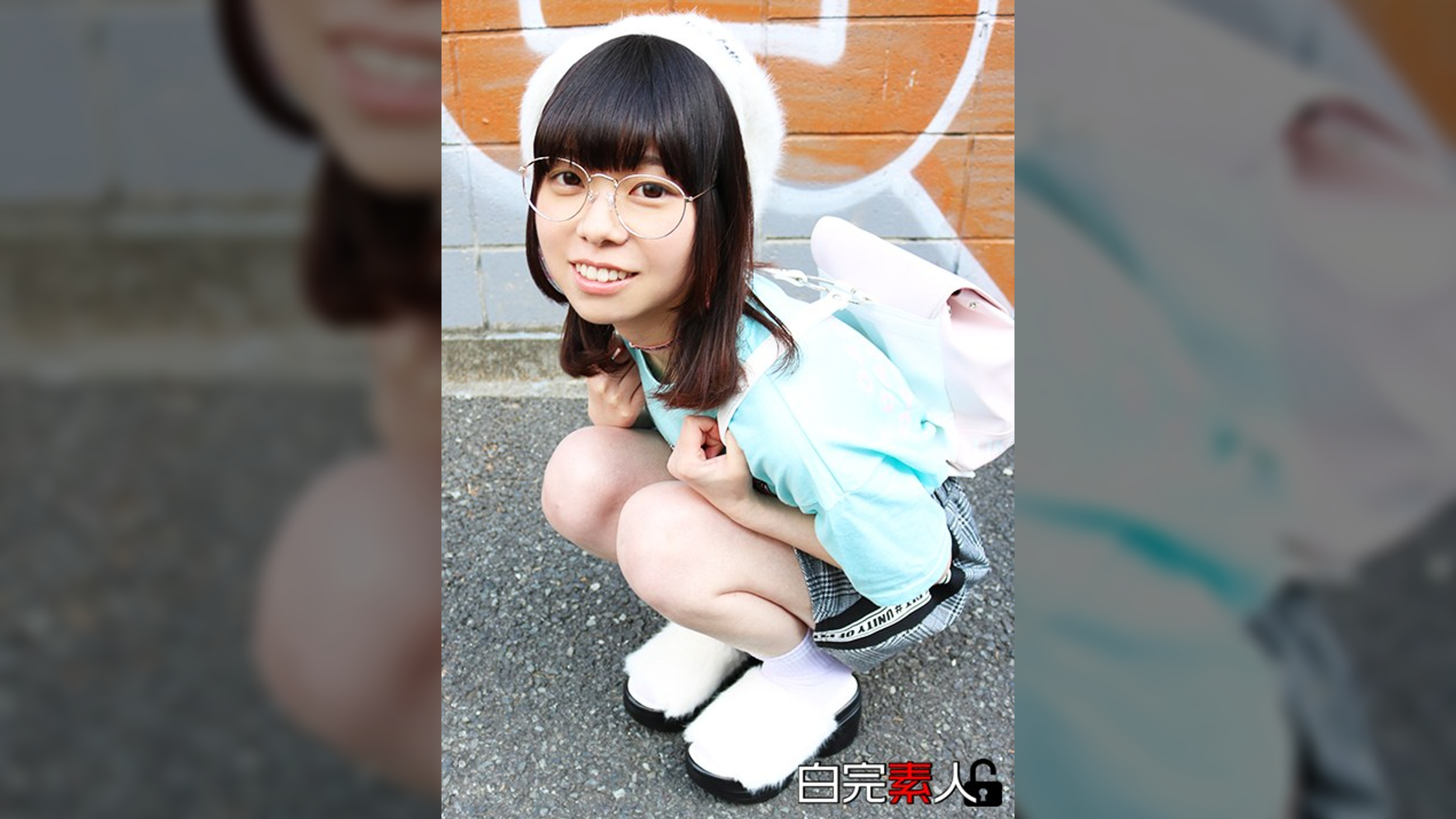 電マも初めて！うぶな貧乳J〇がデカチン男優と初めての3P！