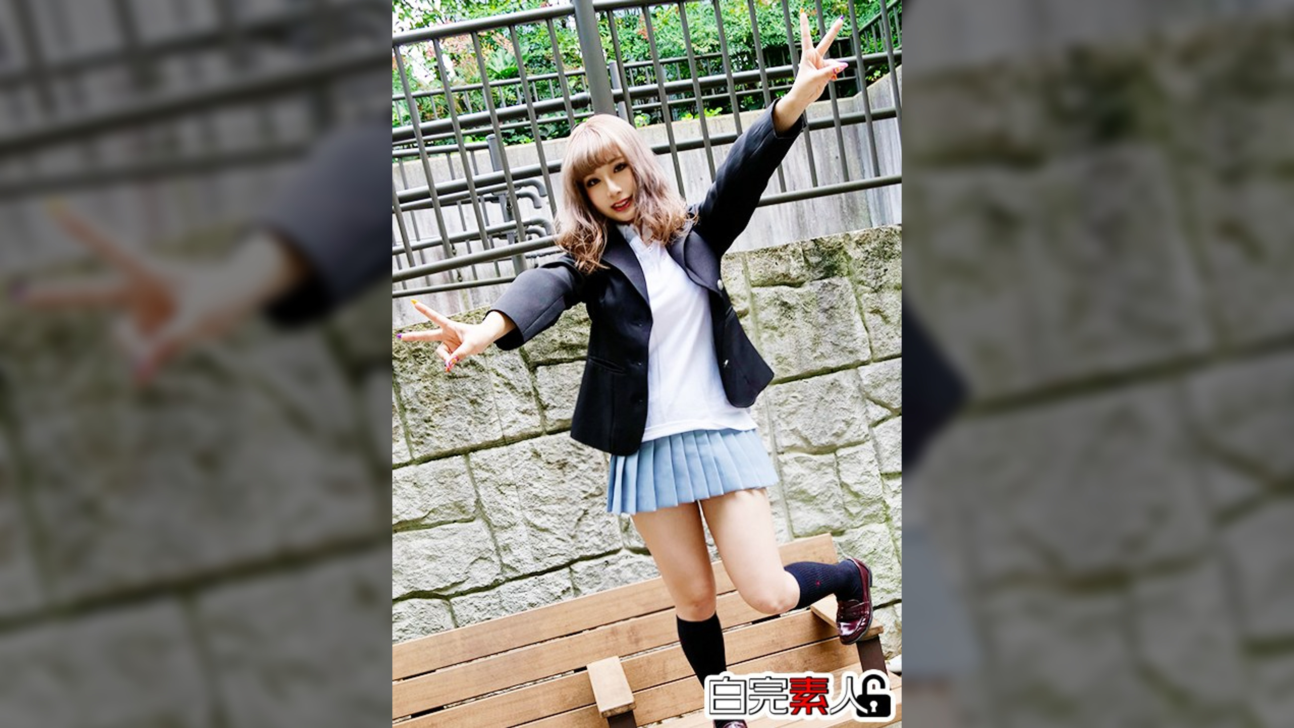 Fカップ巨乳ギャルを拘束して電マ責め中出し3P