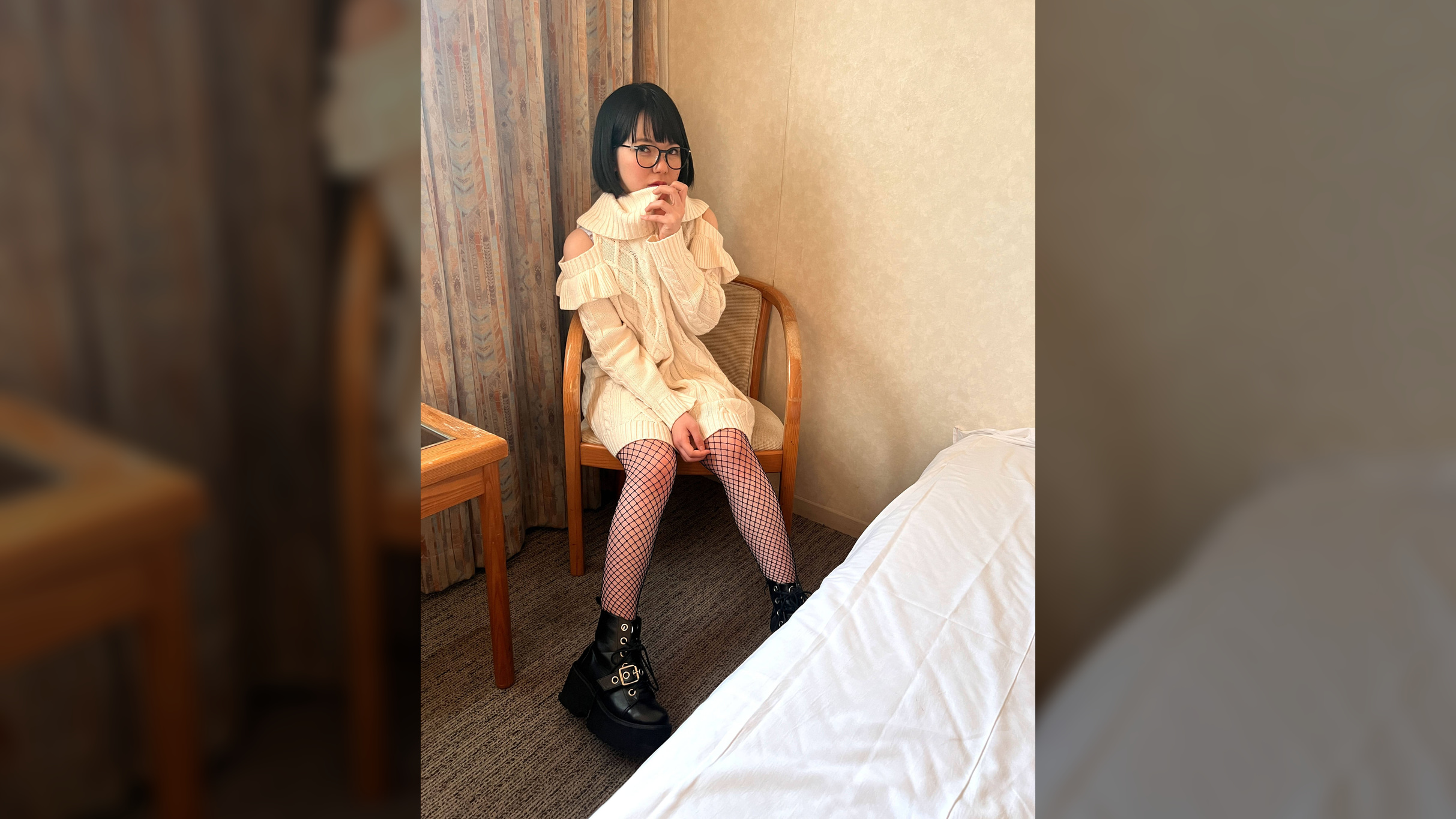 【個人撮影】メガネのデカパイ美女とハメ撮り_中出し映像を限定配信
