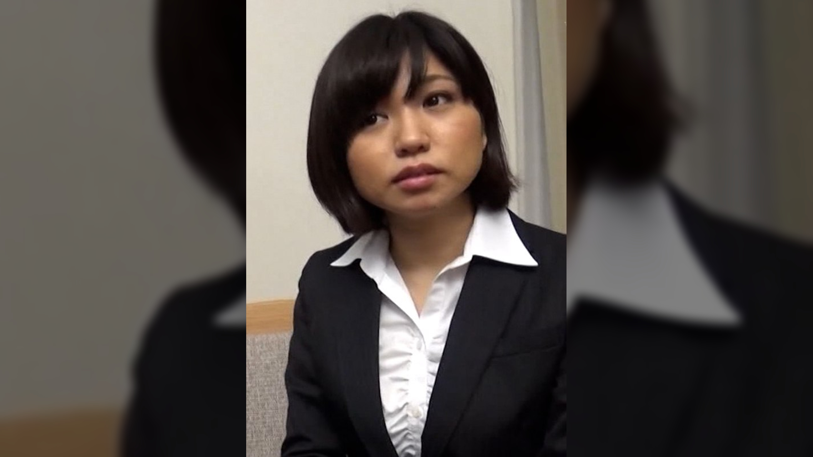 同行営業から帰社中の男女にインタビュー。後輩はまさかの女性と付き合ったことがないとカミングアウト！女性先輩は後輩の指導に熱がはいりまさかの筆おろし!!