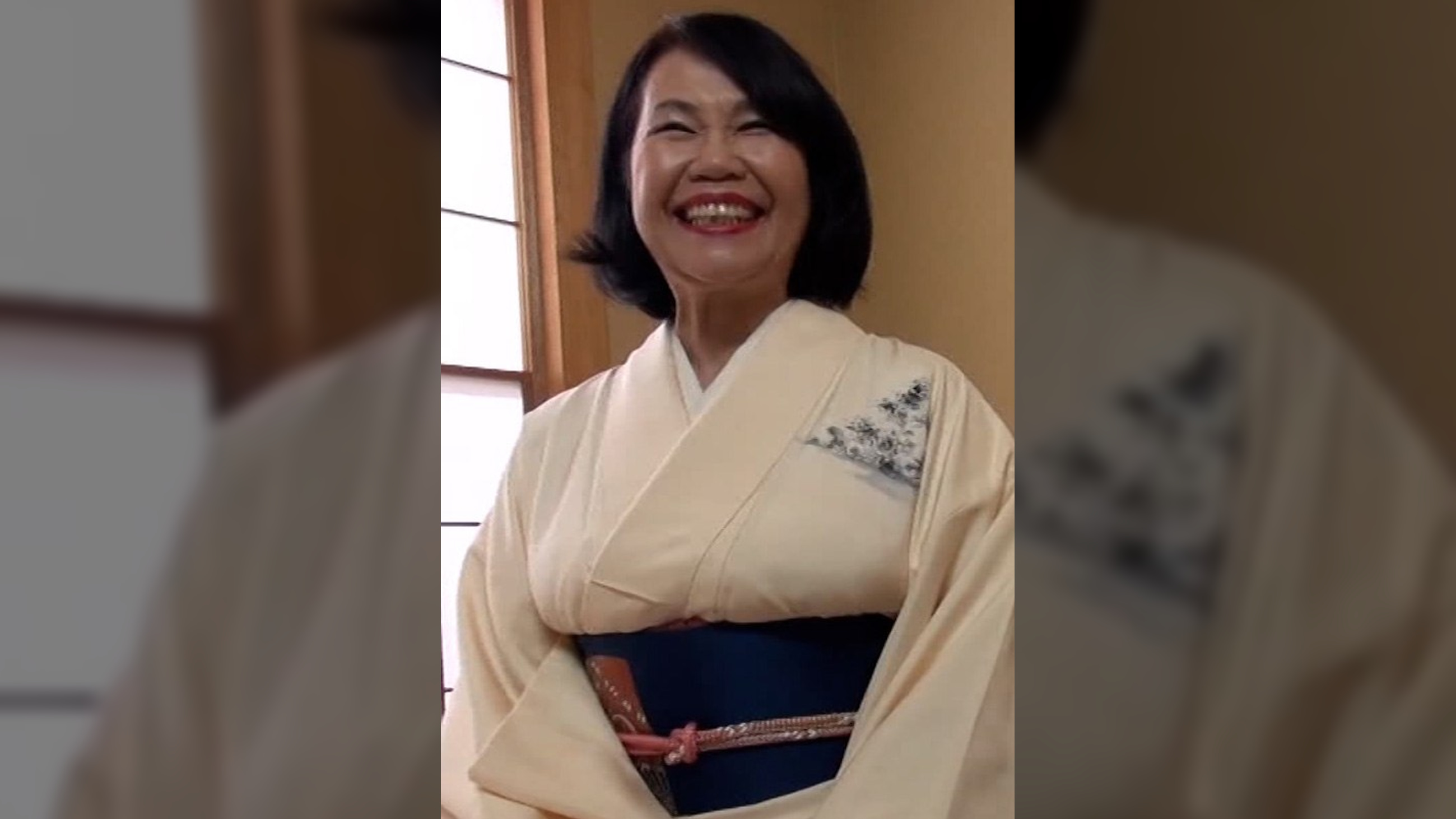 女性として生まれて最後の冒険、初めてのAV出演!和服熟女の豊満Fカップ乳が揺れまくり!
