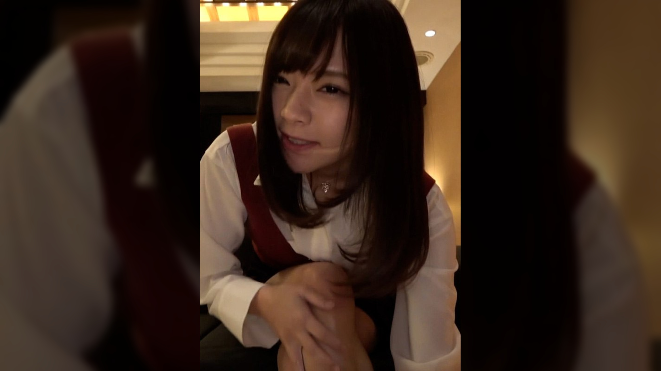 居酒屋で仲睦まじくラブラブ飲み＆酒を片手にホテルへGO！天使のような美少女とラブラブ嵌め撮りSEX！