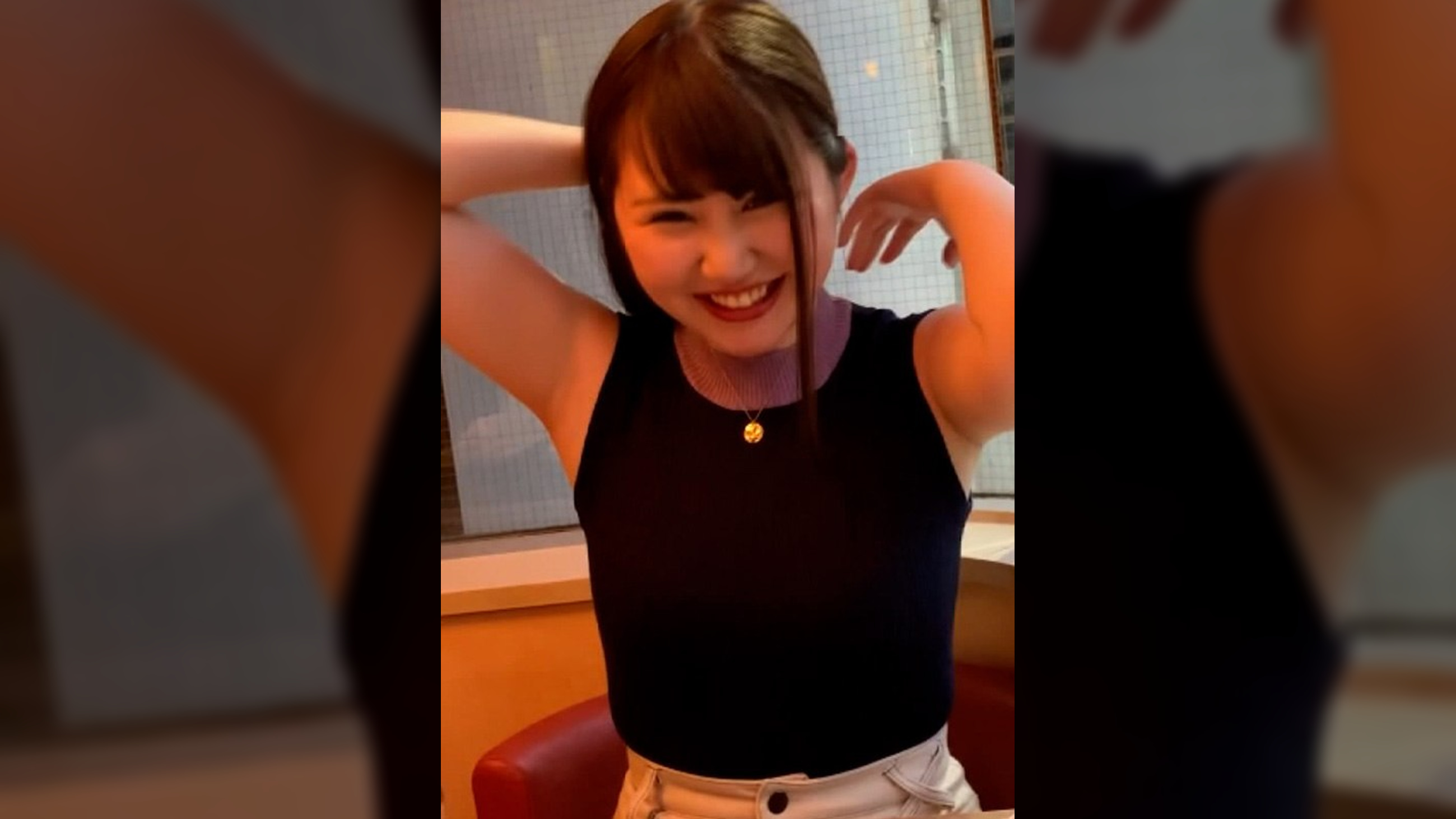 ノリ良く愛嬌のある清楚系G乳美女とマッチング！ラブホに連れ込み明るくラブラブハメ撮りSEX！