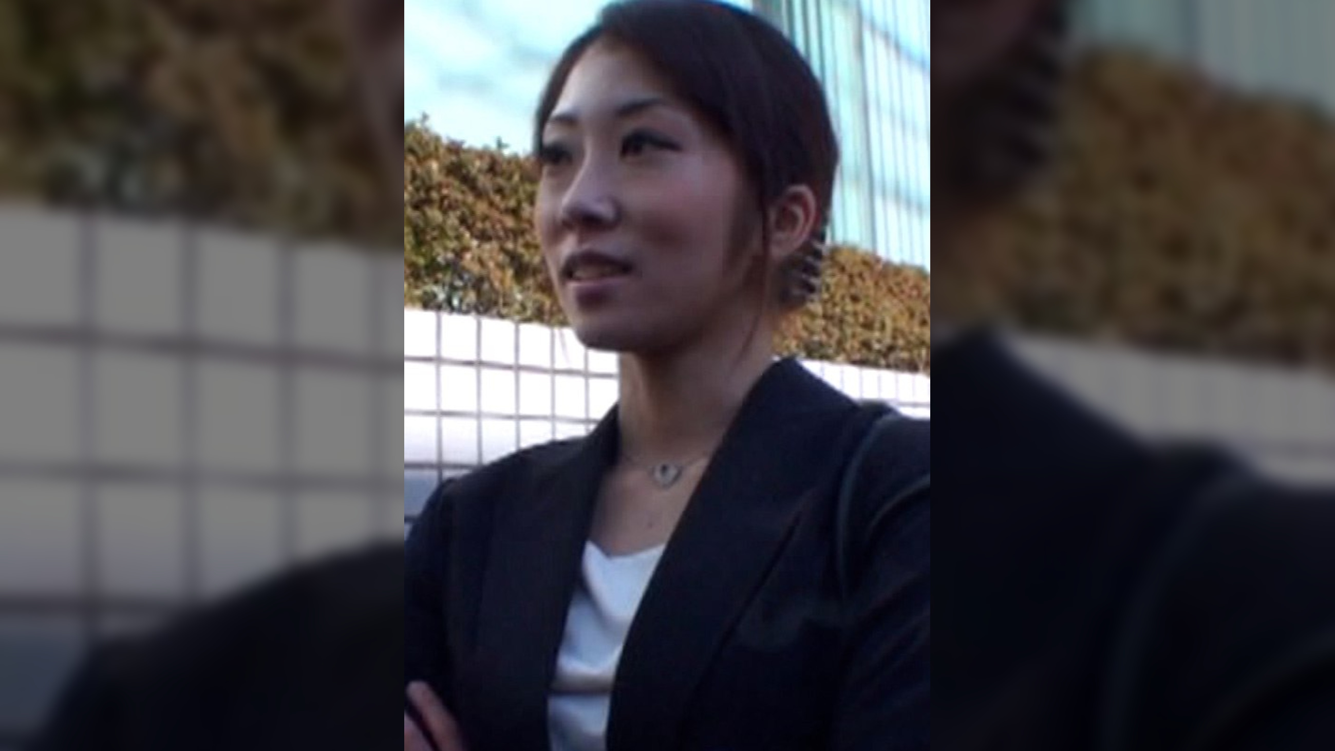 清楚系OLさんに取材と事務所に●れ込み高額報酬でエロインタビュー！剛毛ま○こに中出し２連発
