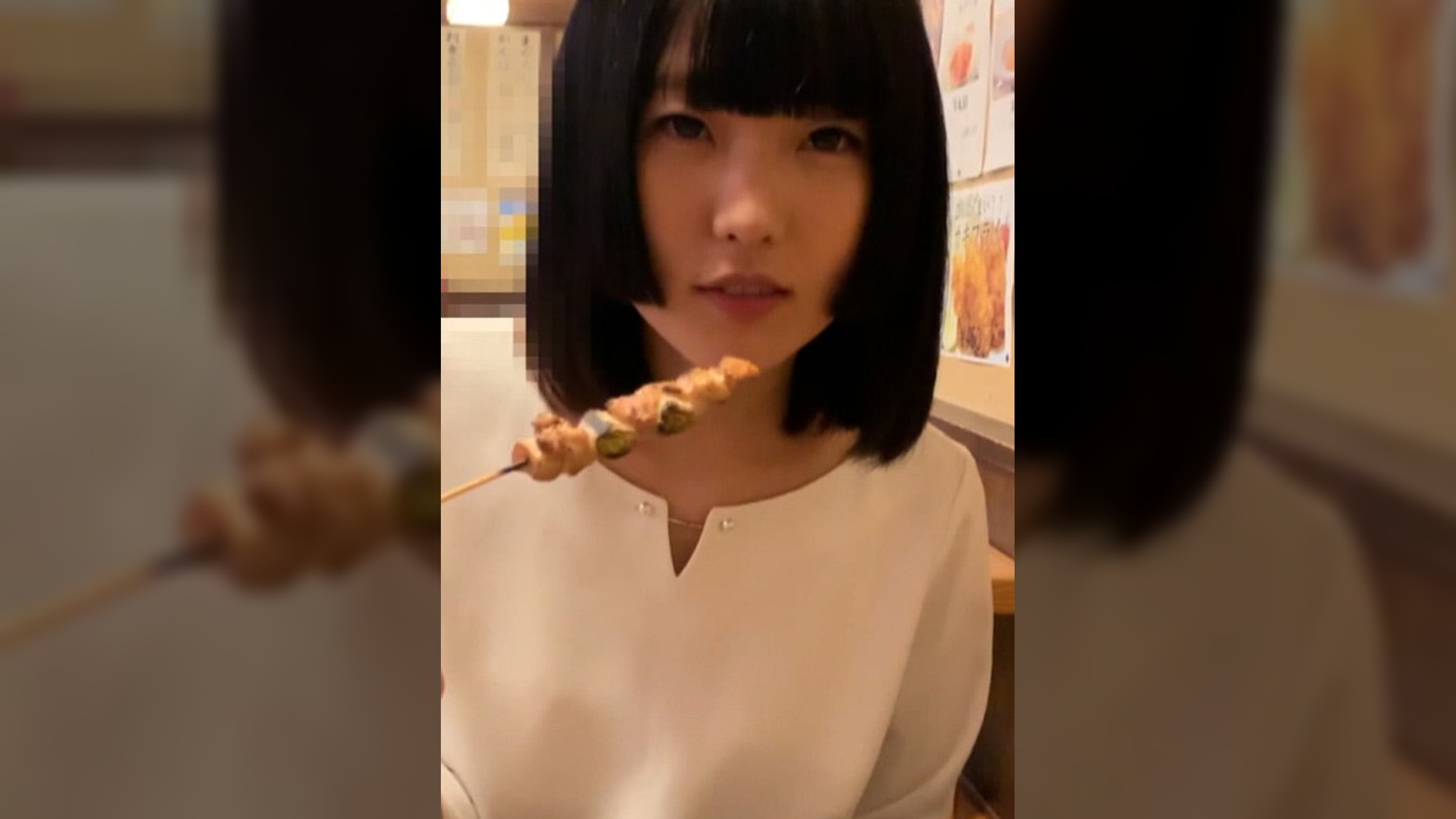 居酒屋でやきとりを取り合うラブラブデート！そのまま自宅にお持ち帰りでイチャイチャ嵌め撮り！