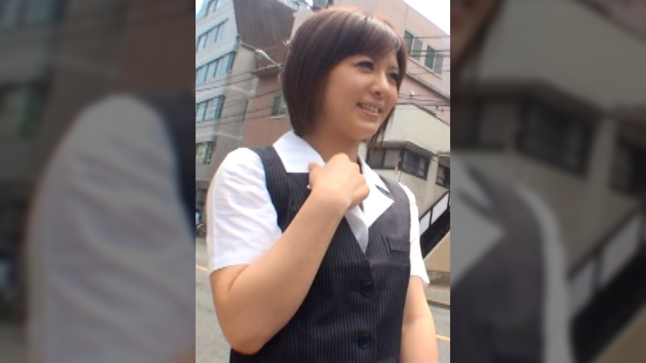街行くOLさんを取材と称して事務所に○れ込みなし崩し的にハメ撮りSEX!イケてるOLさんをセクハラインタビューでナマ中出し!
