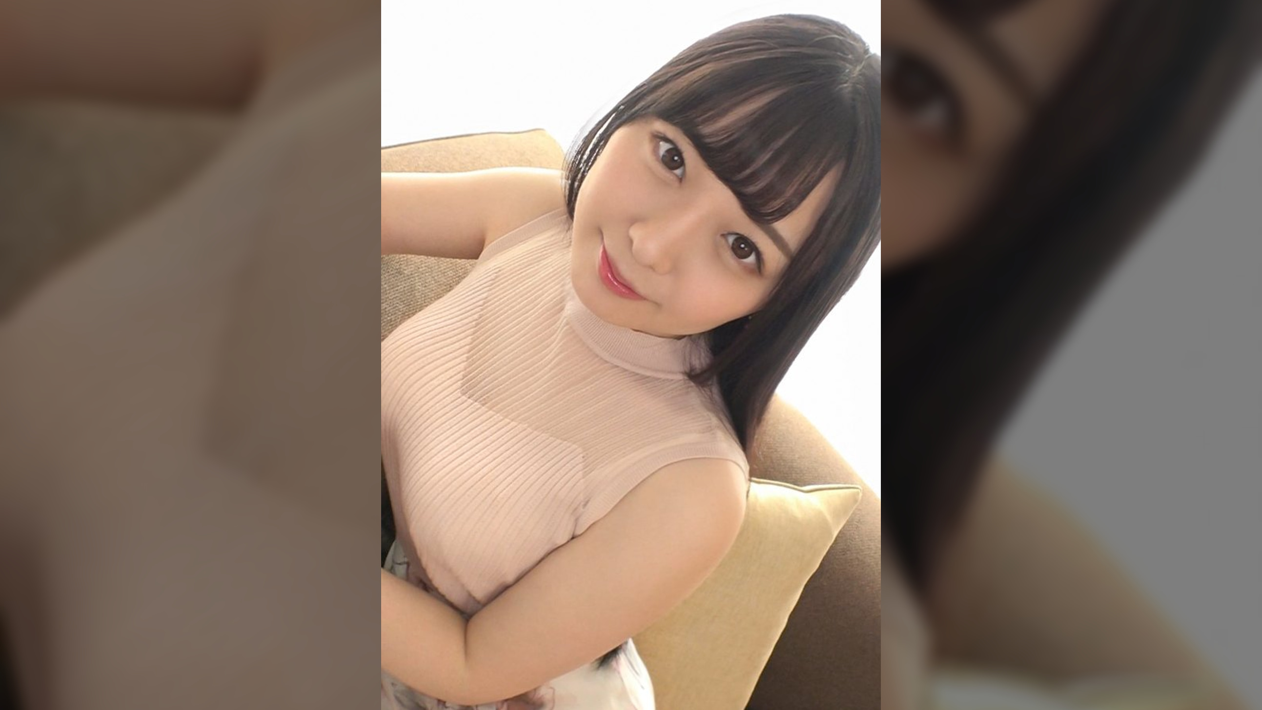 【初撮り】【美巨乳現役大学生】【男に跨り淫音響かせ杭打ち】アイドル顔のナイスボディ美少女が登場。股間に顔をうずめる男優に見蕩れ、溜まっていた性欲を開放させる彼女は.. ネットでAV応募→AV体験撮影 1586
