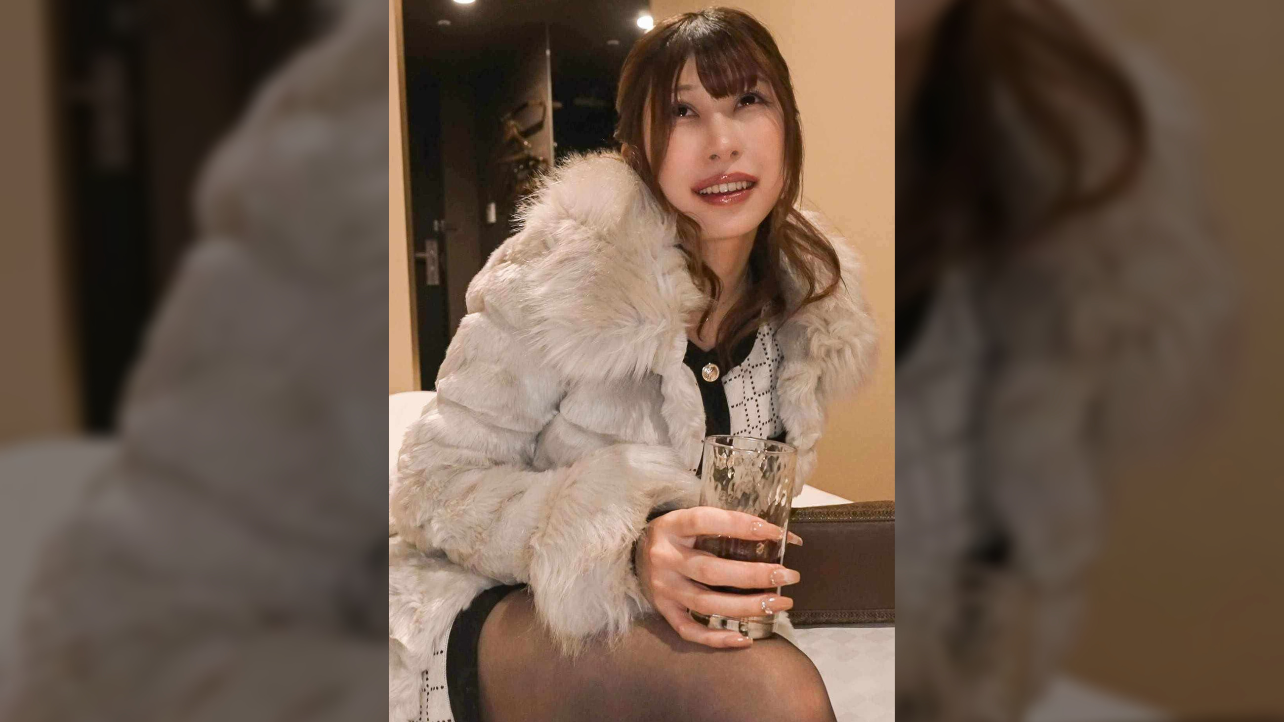 <六本木有名キャバ嬢もお店を出たらただの女>ホテルでカンパーイからの楽しそうに痴女りだす!みうさん