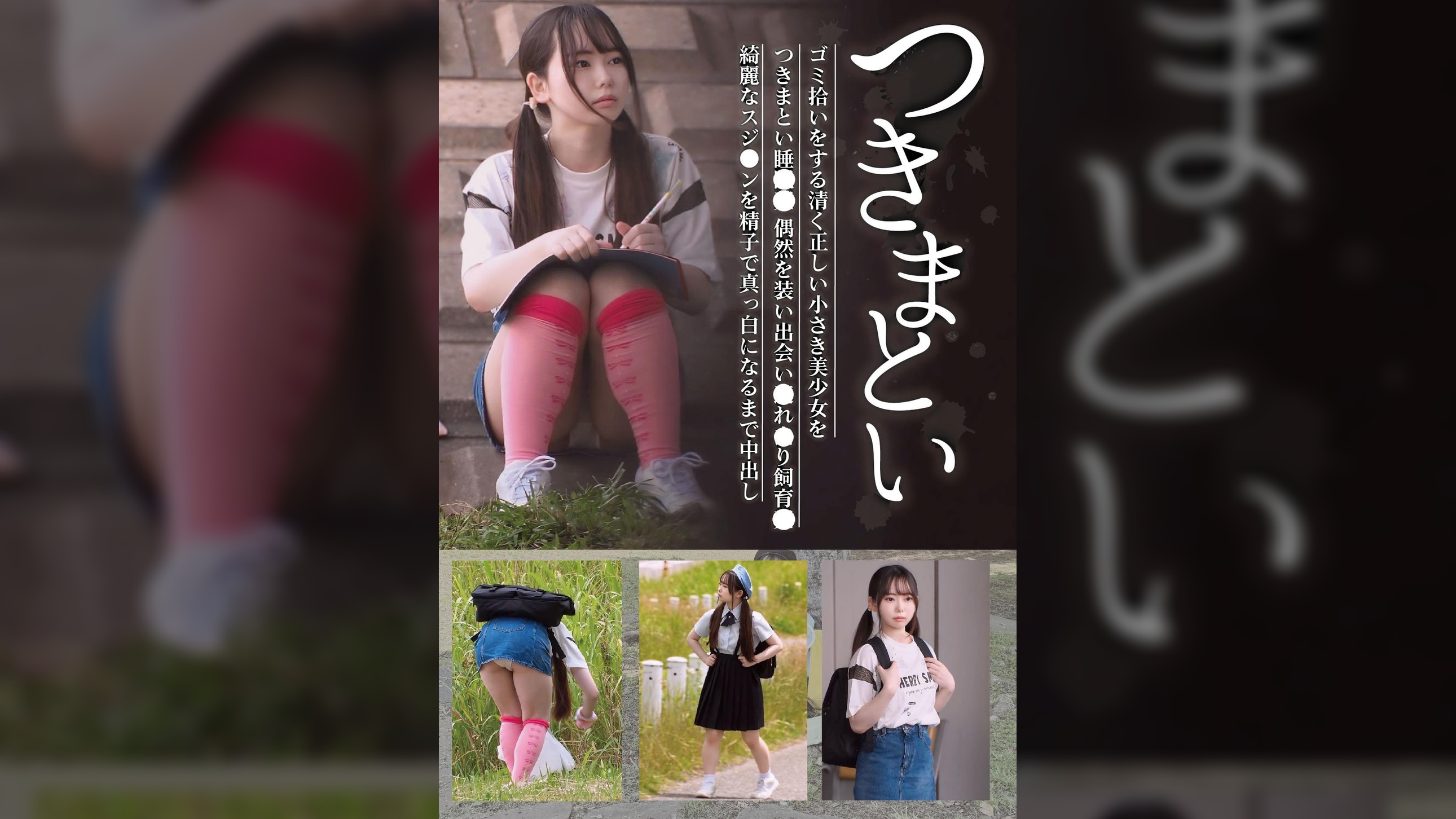 つきまとい12 ゴミ拾いをする清く正しい小さき美少女をつきまとい睡●● 偶然を装い出会い●れ●り飼育● 綺麗なスジ●ンを精子で真っ白になるまで中出し