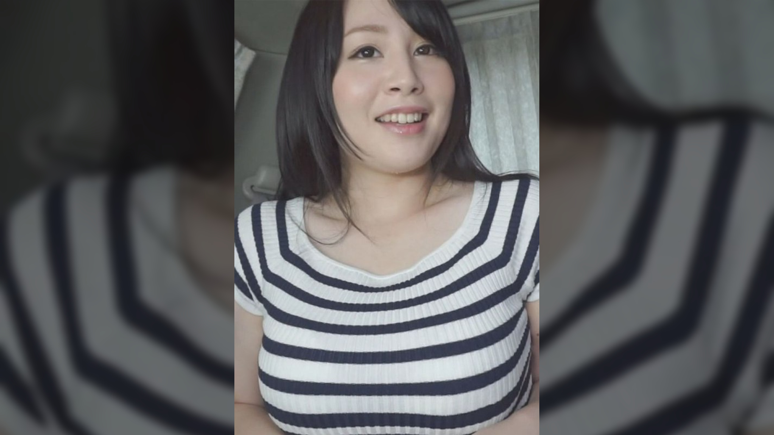 ニセ番組のインタビューに捕まった色白爆乳妻！白い肌を紅く染めて悶え果てる