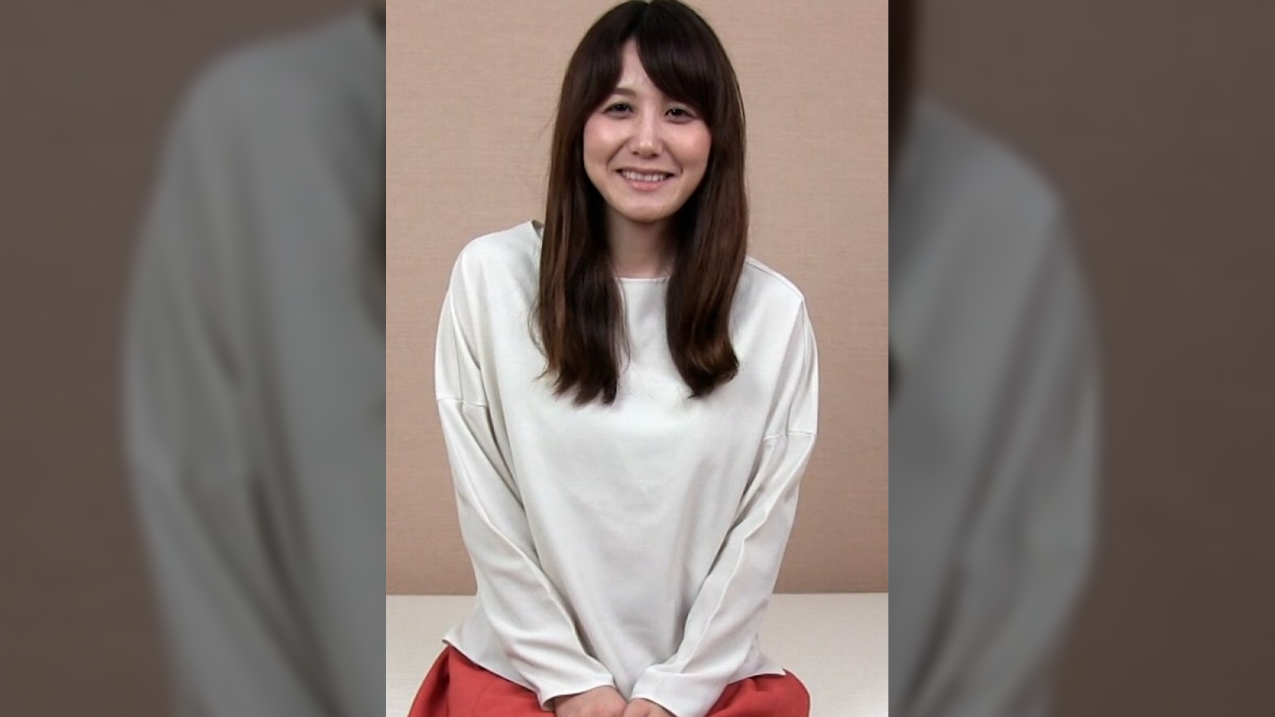 清楚系の美人OLが2度目のAV面接!カメラの前で大胆オナニー!その気になって勢いでAVSEX!