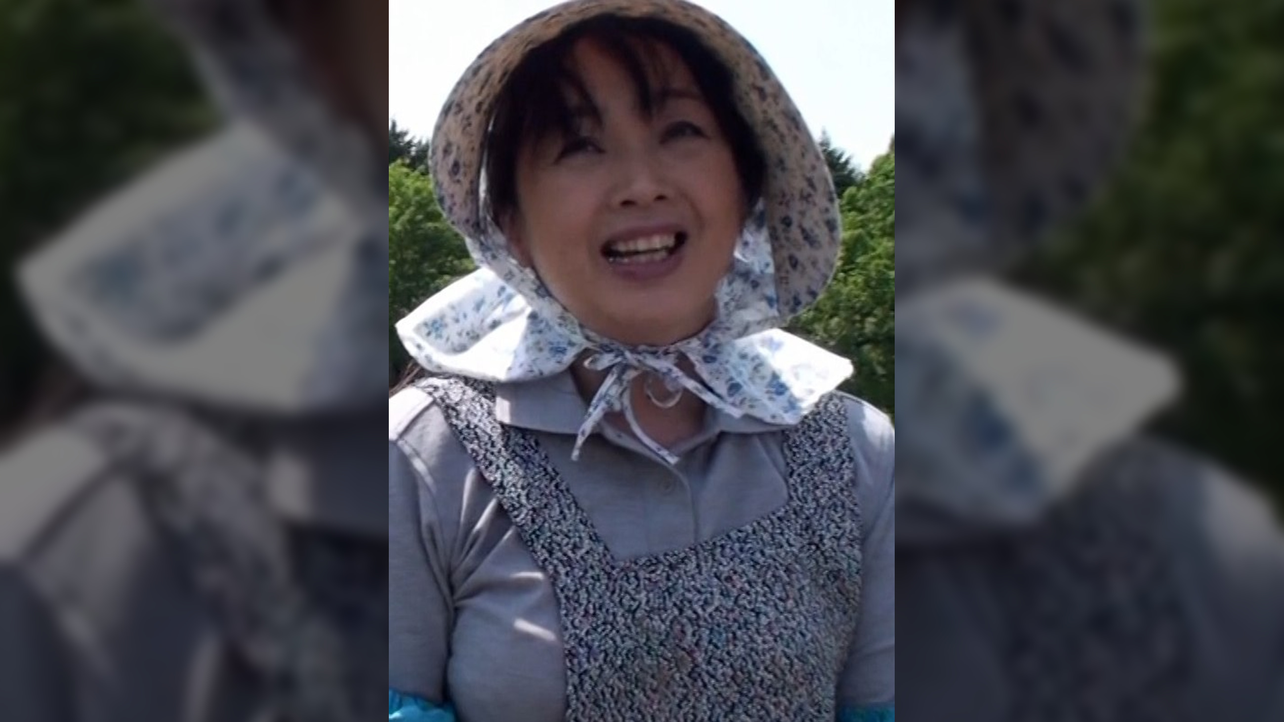 旦那が農協の研修旅行で留守中！AVの撮影で愉しむ淫乱熟女と大自然の中で淫乱SEX！