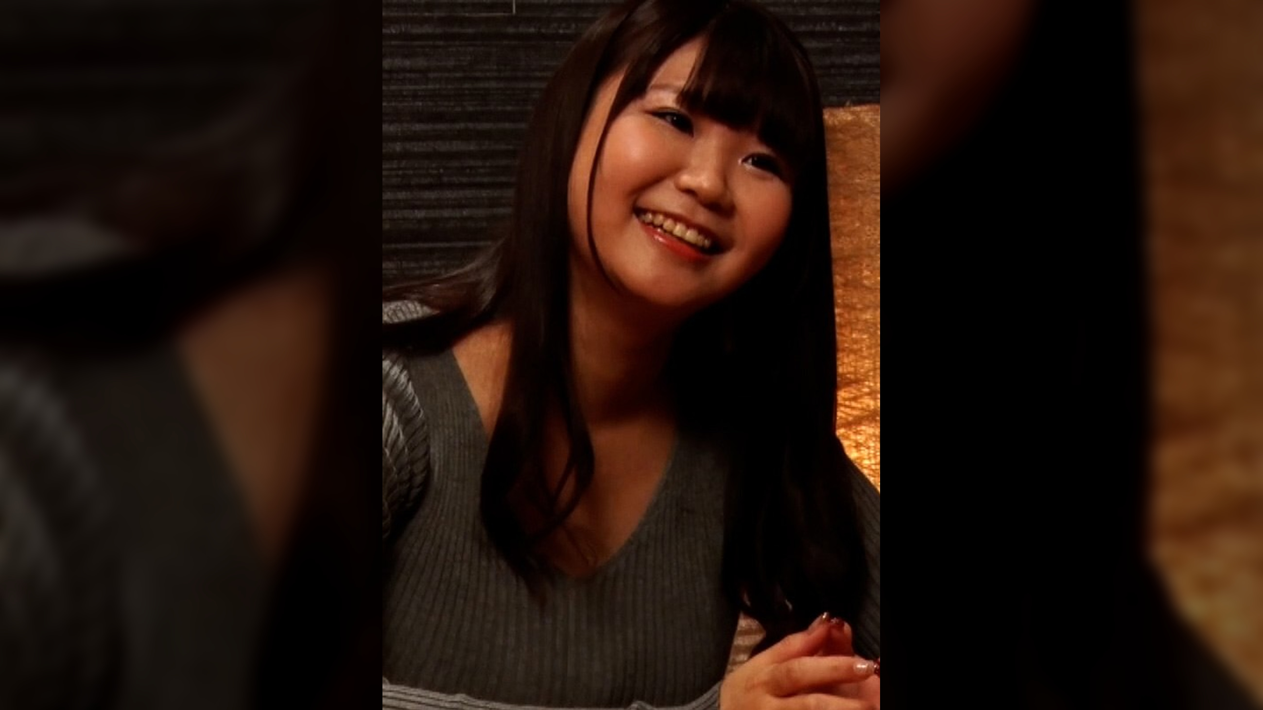 ニットのワンピースでボディライン強調のIカップ巨乳娘とマッチアプリでヤリモクパコパコSEX！