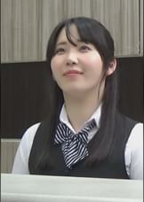 某有名企業中出し受付デスク　黒髪清楚な美人受付嬢