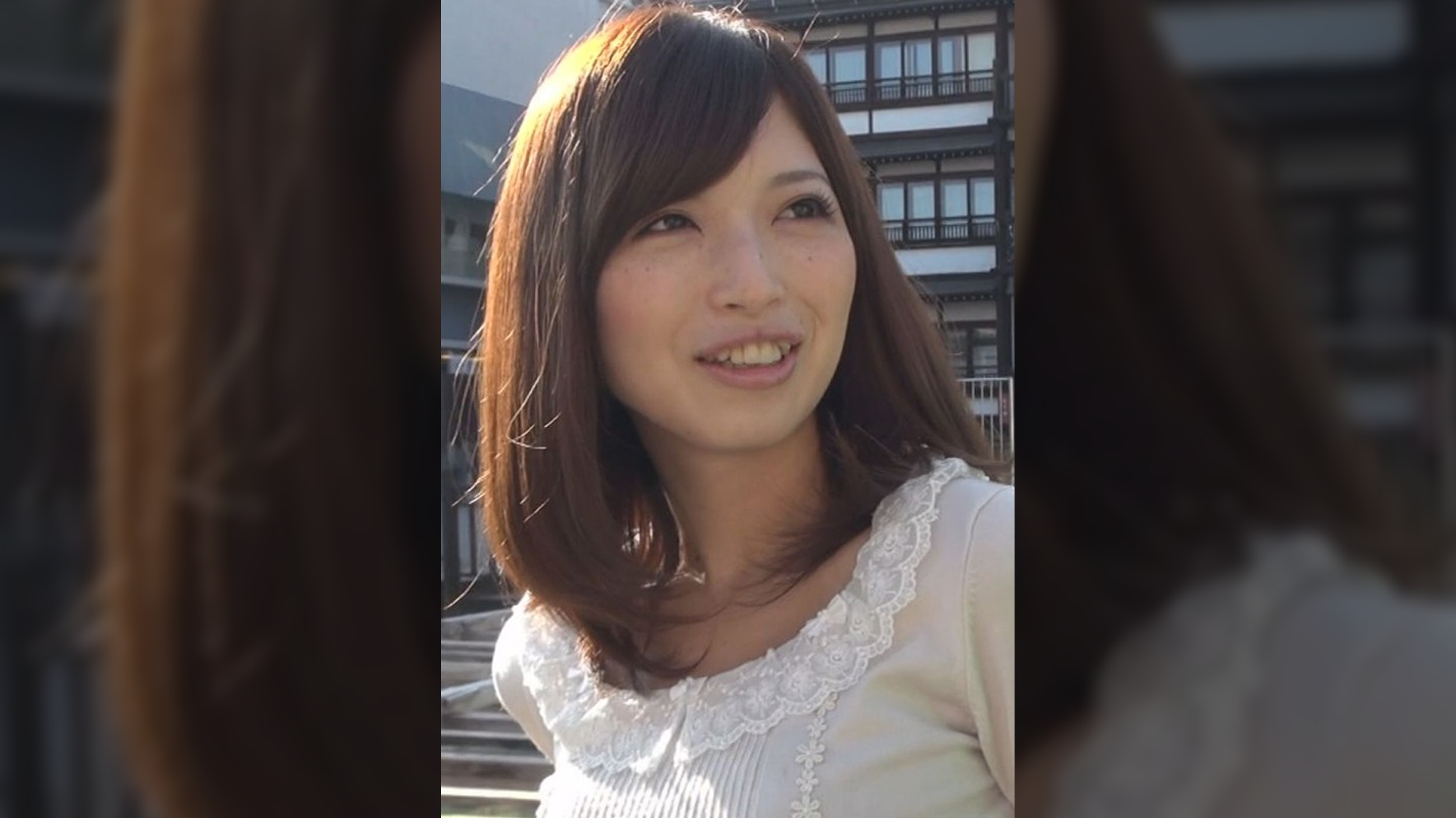 温泉ナンパ!八重歯のかわいいスレンダー美人と露天風呂でSEX!