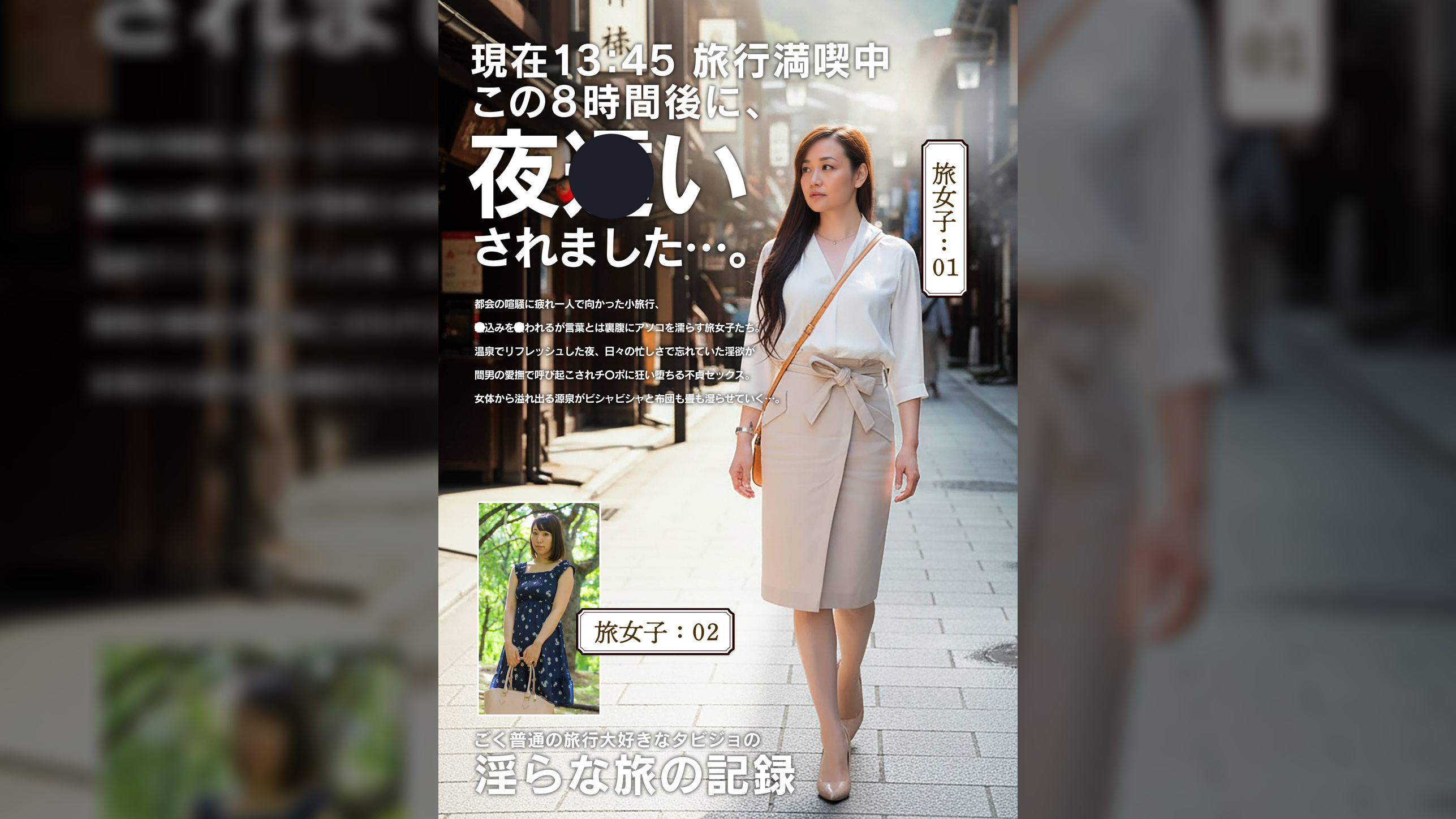 淫らな旅の記録13:45この8時間後に、夜〇いされました…。