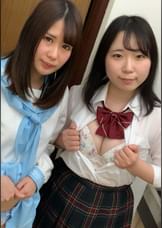 セーラー服の痴女2人組が同時オナニー!!言葉責めのSEXが止まらない