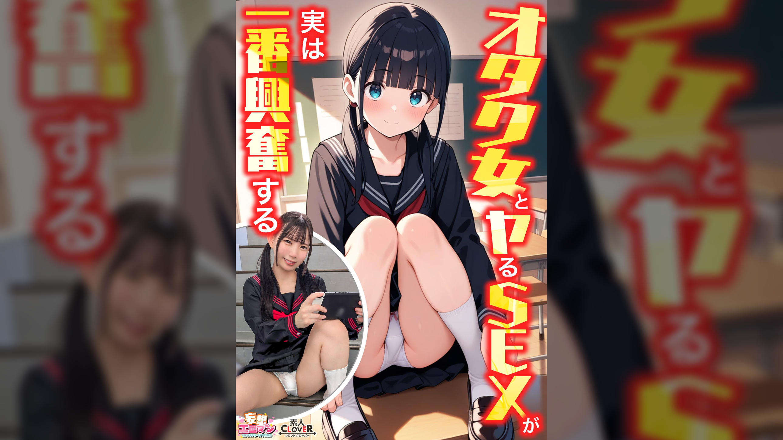 【オタク女とヤるSEXが実は一番興奮する】①クラスのオタク女子に誘われて脱☆童貞＆処女！？②休み時間の体育倉庫で、屋上へ向かう踊り場で、所構わず盛り合い！③隠していた本心を打ち明けて…お互いの気持ちをぶつけ合う両想いSEX！【妄想エロマン♯南】