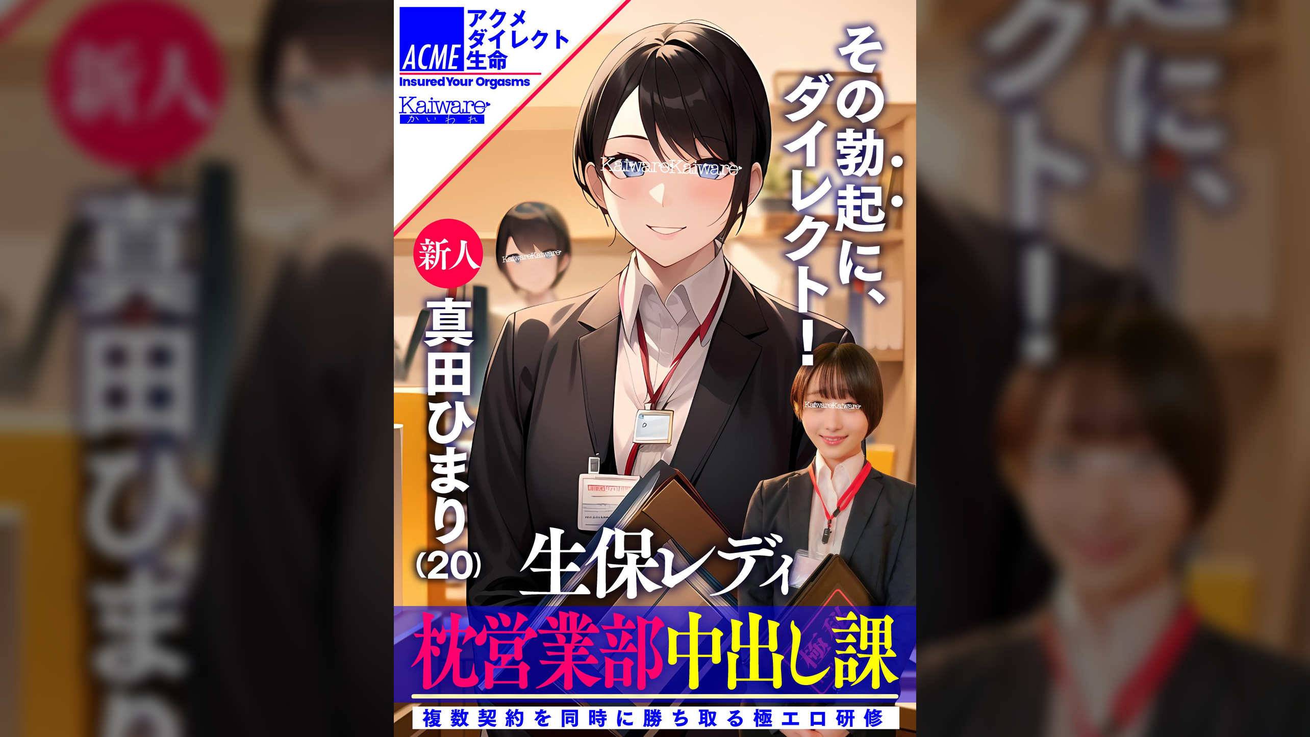 生保レディ枕営業部中出し課 新人真田ひまり(20)  複数契約を同時に勝ち取る極エロ研修