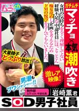 SOD男子社員　制作部　ムラっch中途社員 岩崎薫君　ガチムチマッチョ×本気潮吹き　女性の気持ちをを全く理解してない経験不足な中途社員には、とことん痴女攻めし企画を考えるためドMの悦びを学んでもらいました
