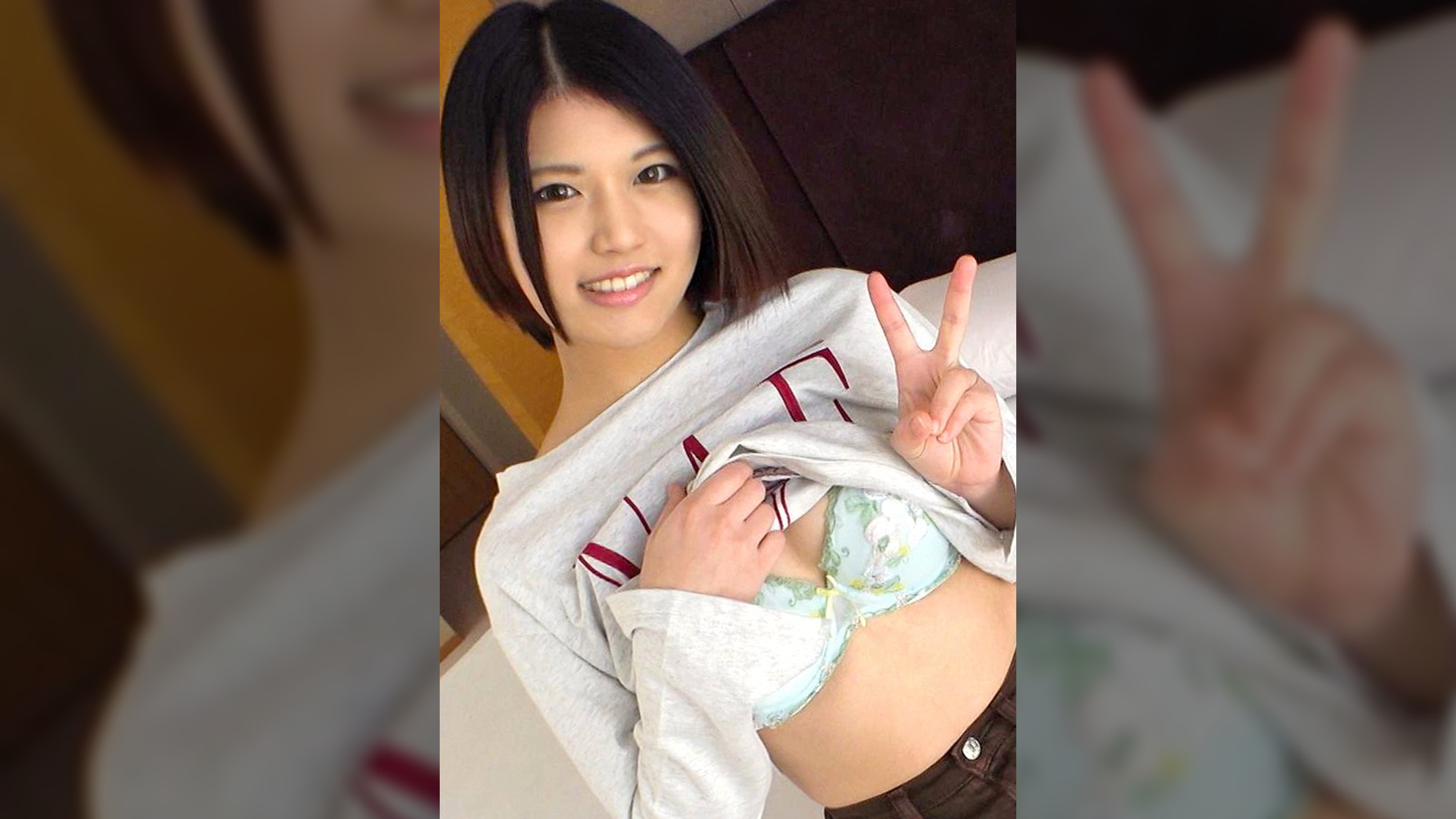 【癒し系の花屋さん】【ワタシえっち好きかも…】初体験で実感！自らクリを弄り極太肉棒に●いしれる！ 応募素人、初AV撮影 327