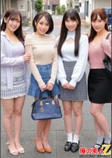素人女子2人と童貞1人の夢の3Pハーレム生筆おろし みれい/しおり/ももね/ひめの