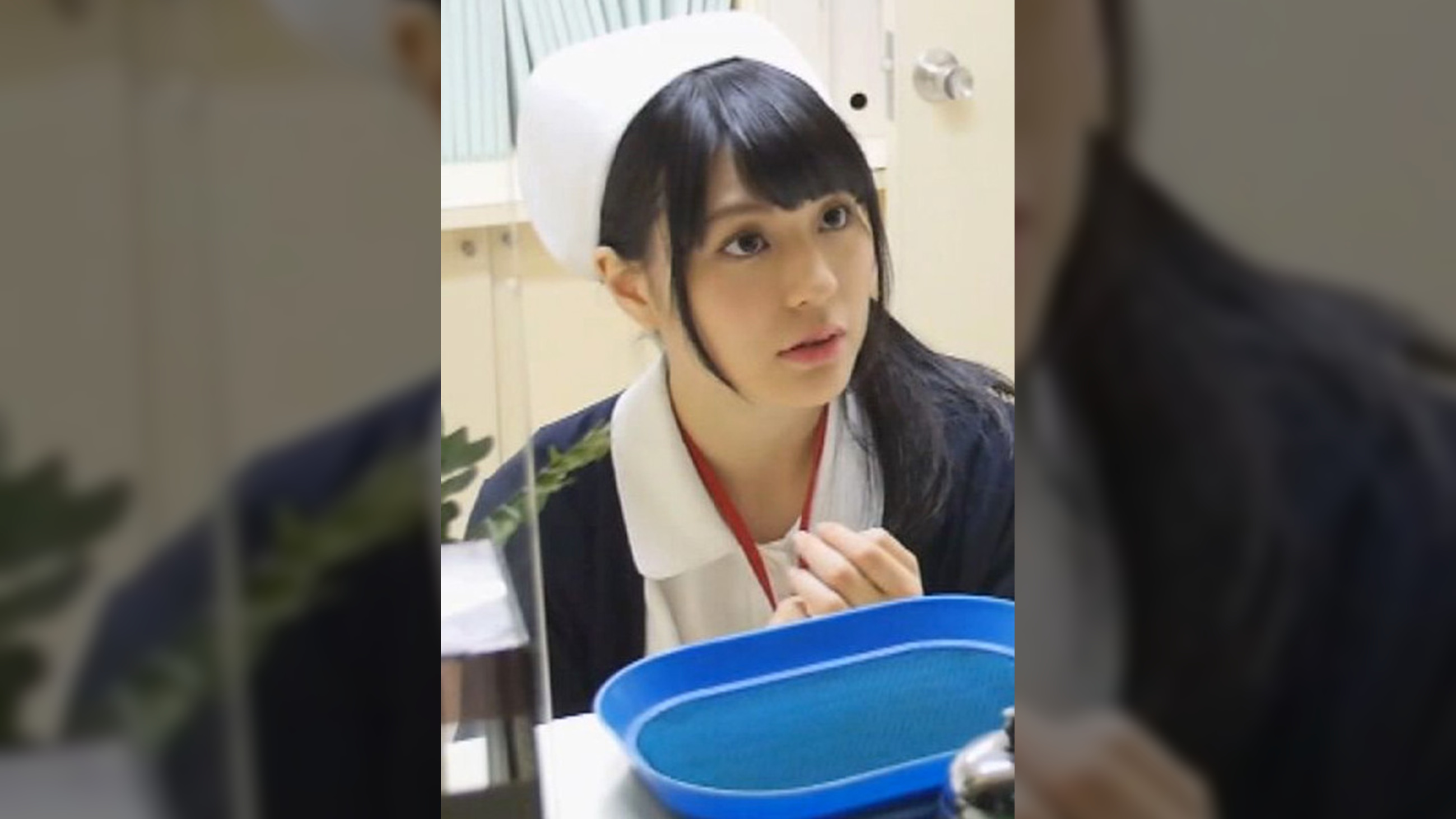 清楚で可愛いナースのミスに付け込んで、喉奥まで肉棒をぶち込む！密かな変態性に目覚めて肉棒を欲しがり、膣奥まで突かれまくって、乱れてイキまくる可愛い人妻変態ナース。