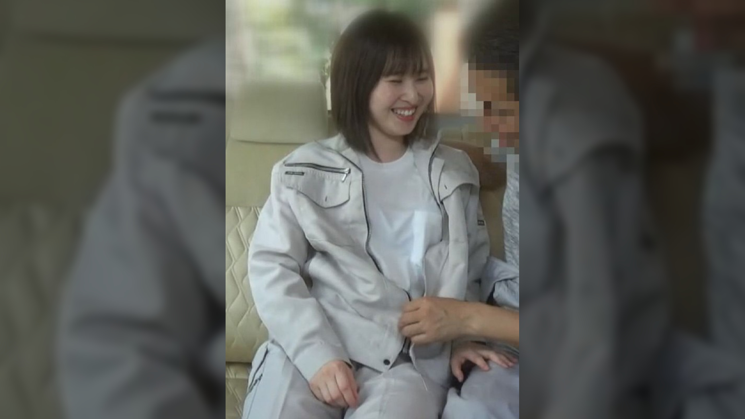 「一緒にいれてうれしい！」真面目そうな色白黒髪彼女と昼下がりのカーセックス！