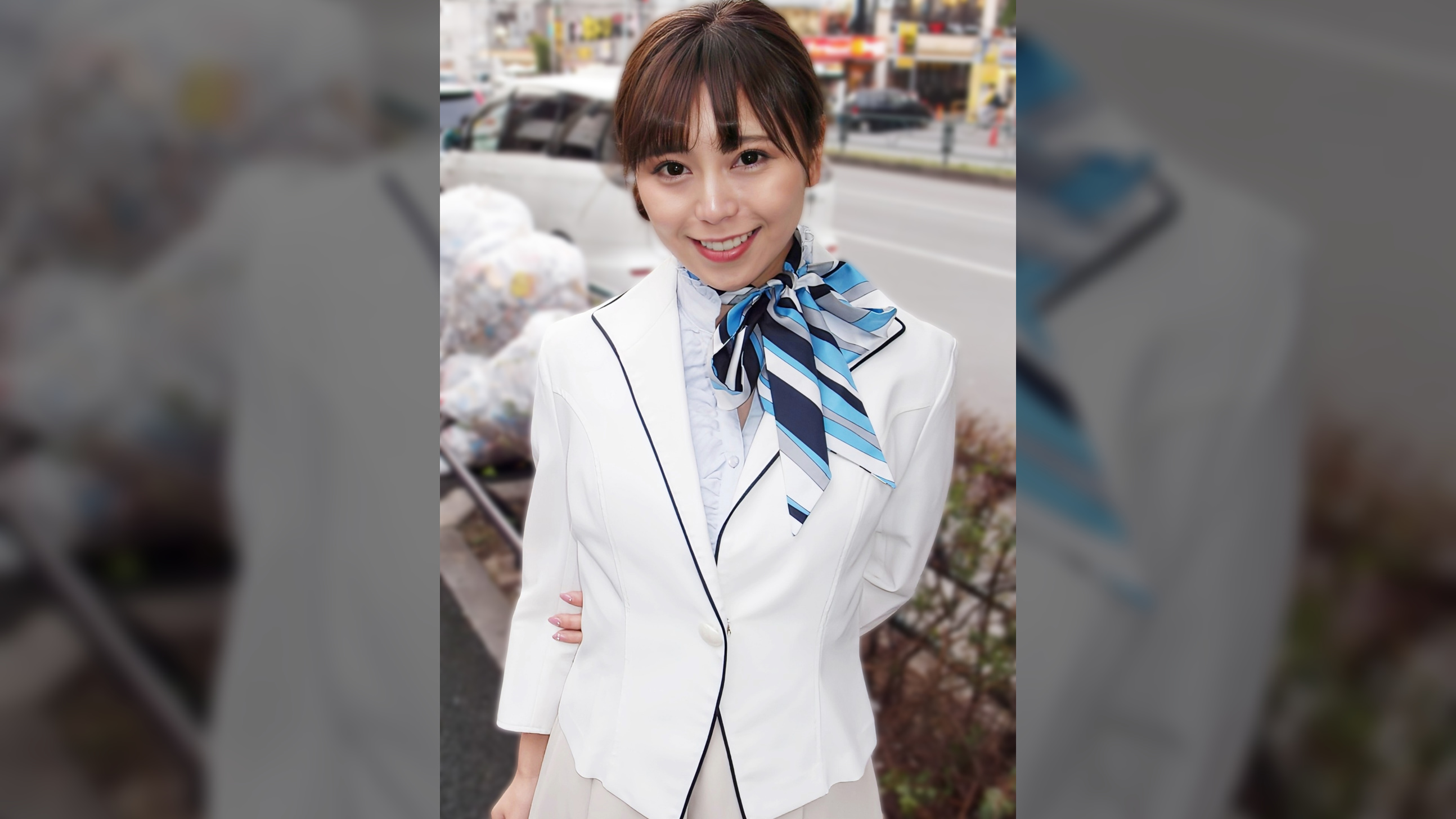 アポ無し突撃！職場前で車内ゲリラSEX まいさん30才