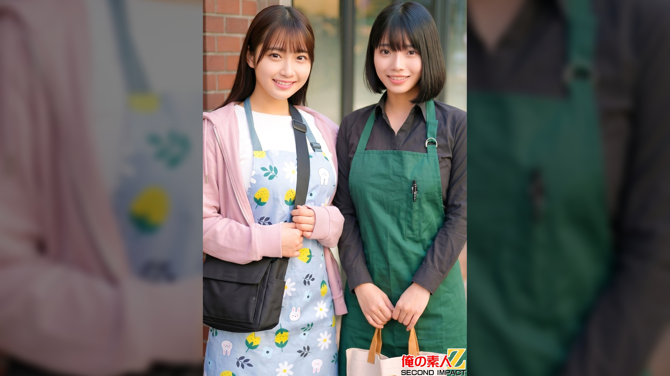 仕事の合間に生筆おろしセックス　現役保育士はなさん（24）とカフェ店員すなおさん（23）