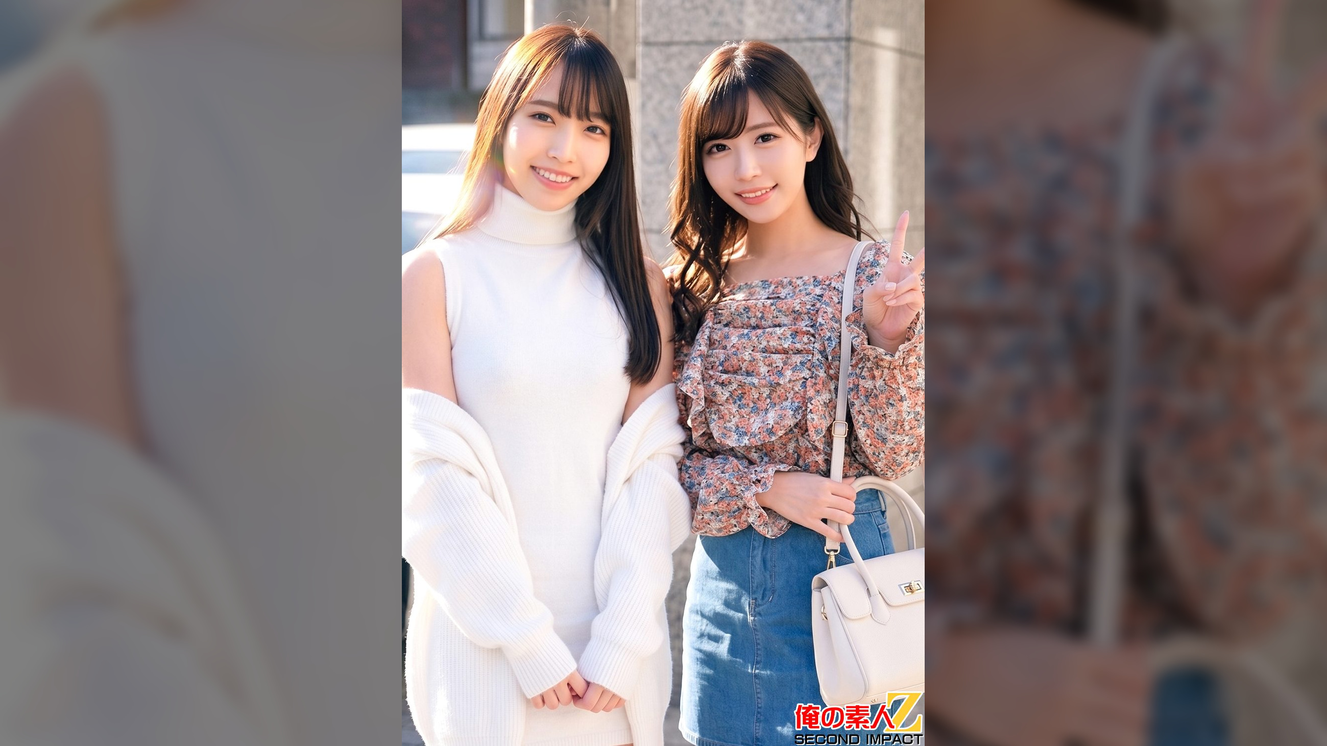 街角素人中出しナンパ図鑑 甘え上手な巨乳美人大学生しおりさん&小柄大人セクシーギャップOLあやめさん