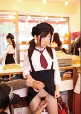 【AIリマスター】接客中に顔を紅潮させながら感じまくるバイト娘2 ~パン屋、そば屋、中古車販売店、パチンコ店~
