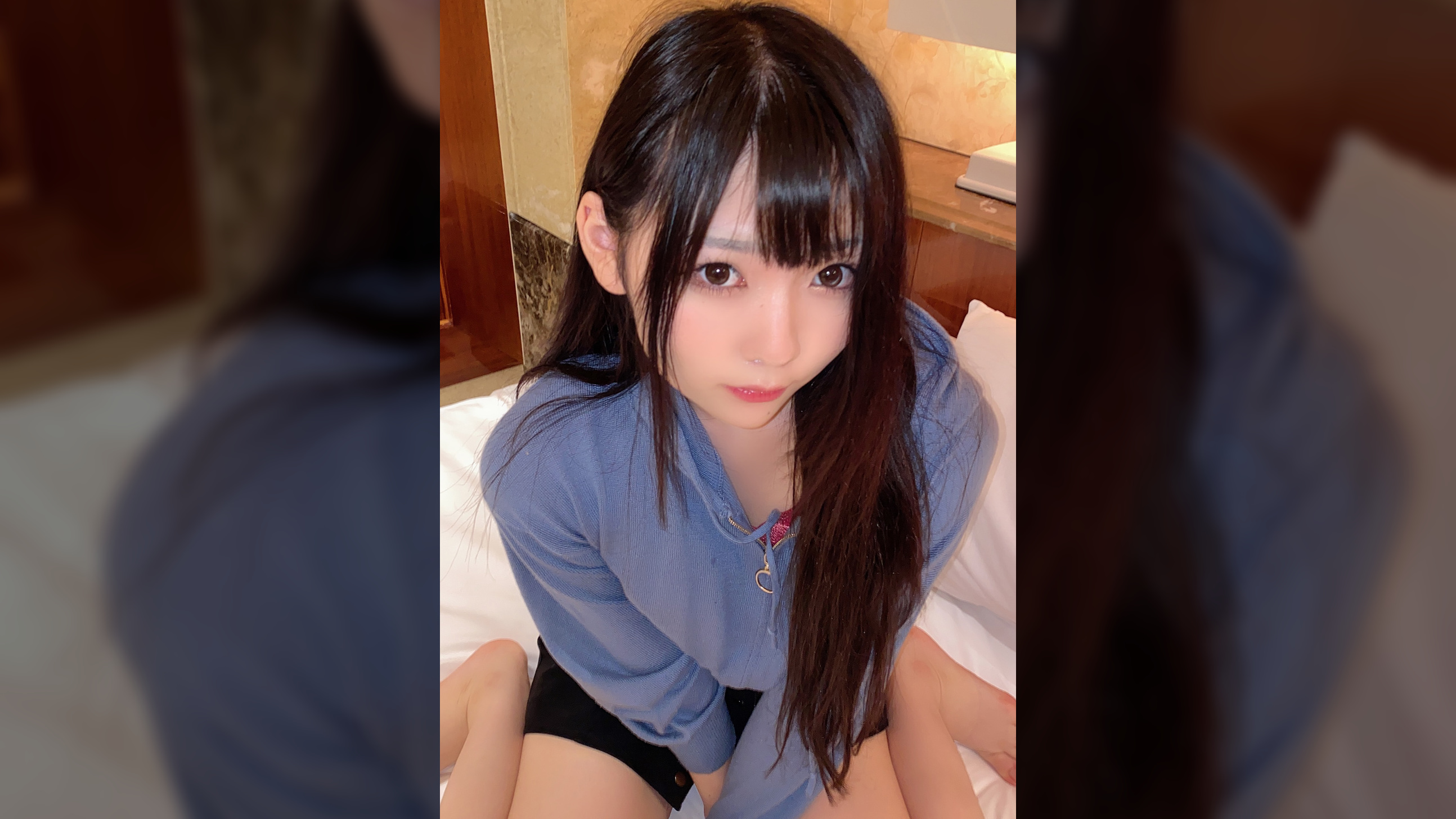 舐めるのだ~い好きな黒髪スレンダー美少女と生ハメ!