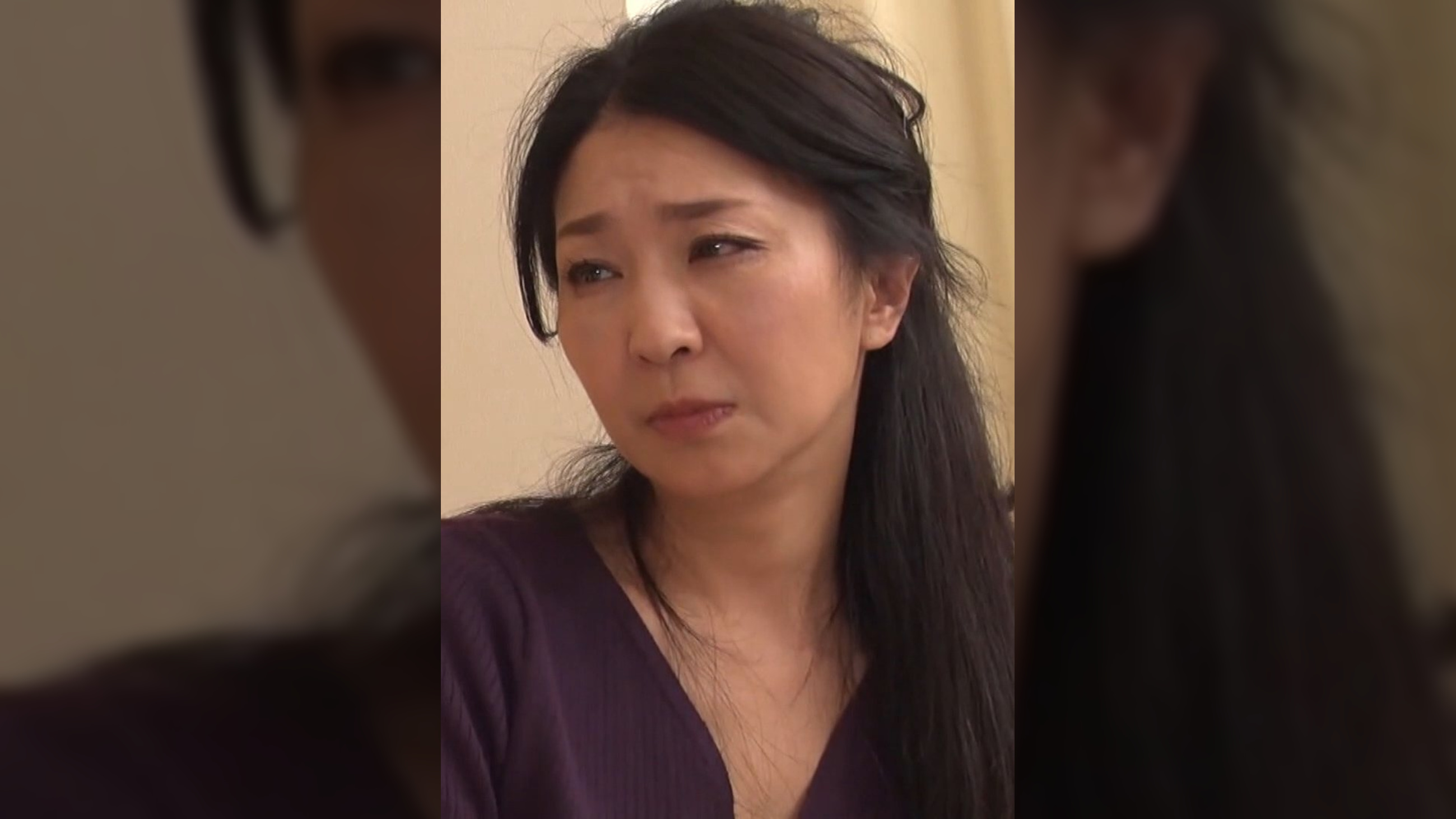 義母の自慰行為を見てしまった娘婿は…。清楚なスレンダーな黒髪義母と禁断の中出しセックス！
