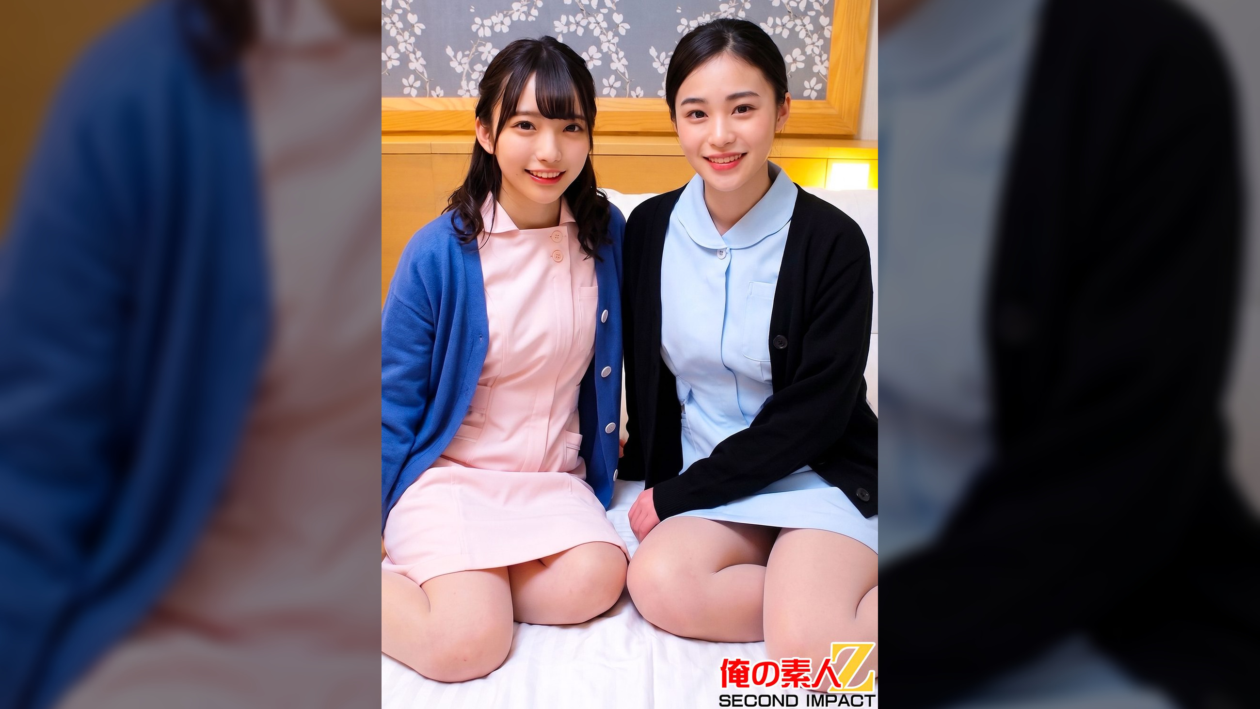 完全顔出しガチナンパ！とっても優しい天使みたいなナースさんに包茎インポ童貞3重苦男子のオナニーの介抱してもらいました！！あおいさんとミナさん