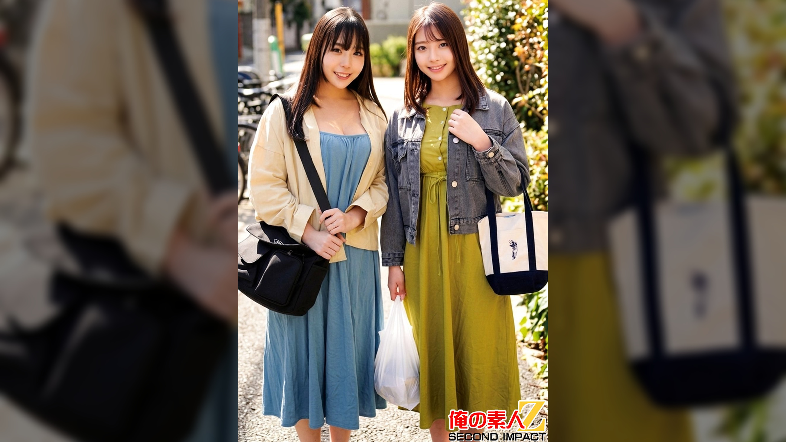 スキだらけのマキシワンピ巨乳妻をガチナンパ！着衣越しでもこぼれそうなデカパイ！透けるマンスジ！浮かび上がる潮シミ！クイックマッサージ体験で潮をまき散らしガチ絶頂！ゆりあさんとあすなさん
